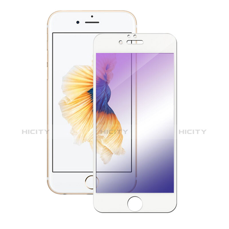 Apple iPhone 6S用強化ガラス フル液晶保護フィルム F05 アップル ホワイト