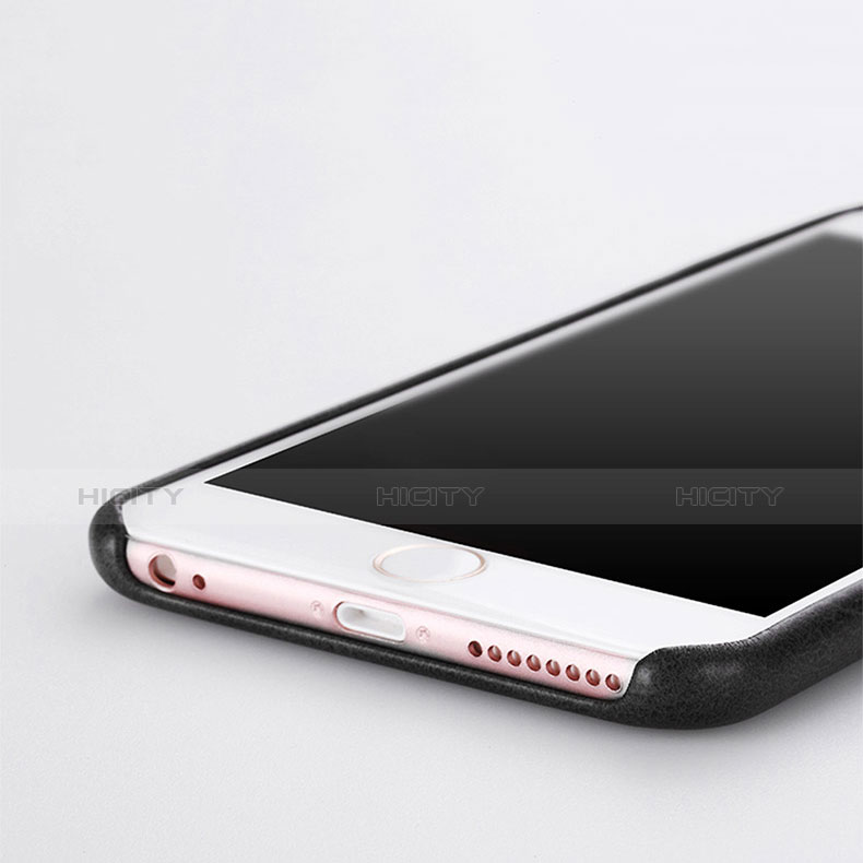 Apple iPhone 6S Plus用ケース 高級感 手触り良いレザー柄 L02 アップル ブラック