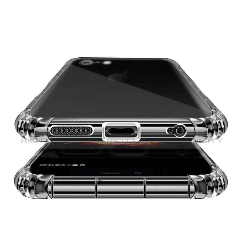 Apple iPhone 6S Plus用極薄ソフトケース シリコンケース 耐衝撃 全面保護 クリア透明 T11 アップル ネイビー