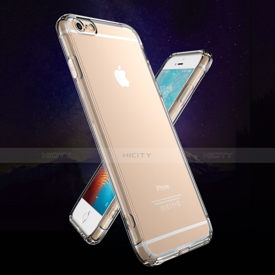 Apple iPhone 6S Plus用極薄ソフトケース シリコンケース 耐衝撃 全面保護 クリア透明 T16 アップル クリア