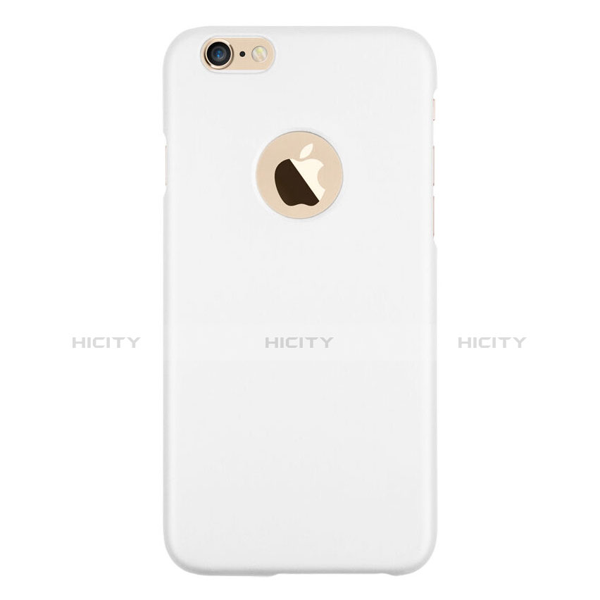 Apple iPhone 6S Plus用ハードケース プラスチック 質感もマット ロゴを表示します アップル ホワイト