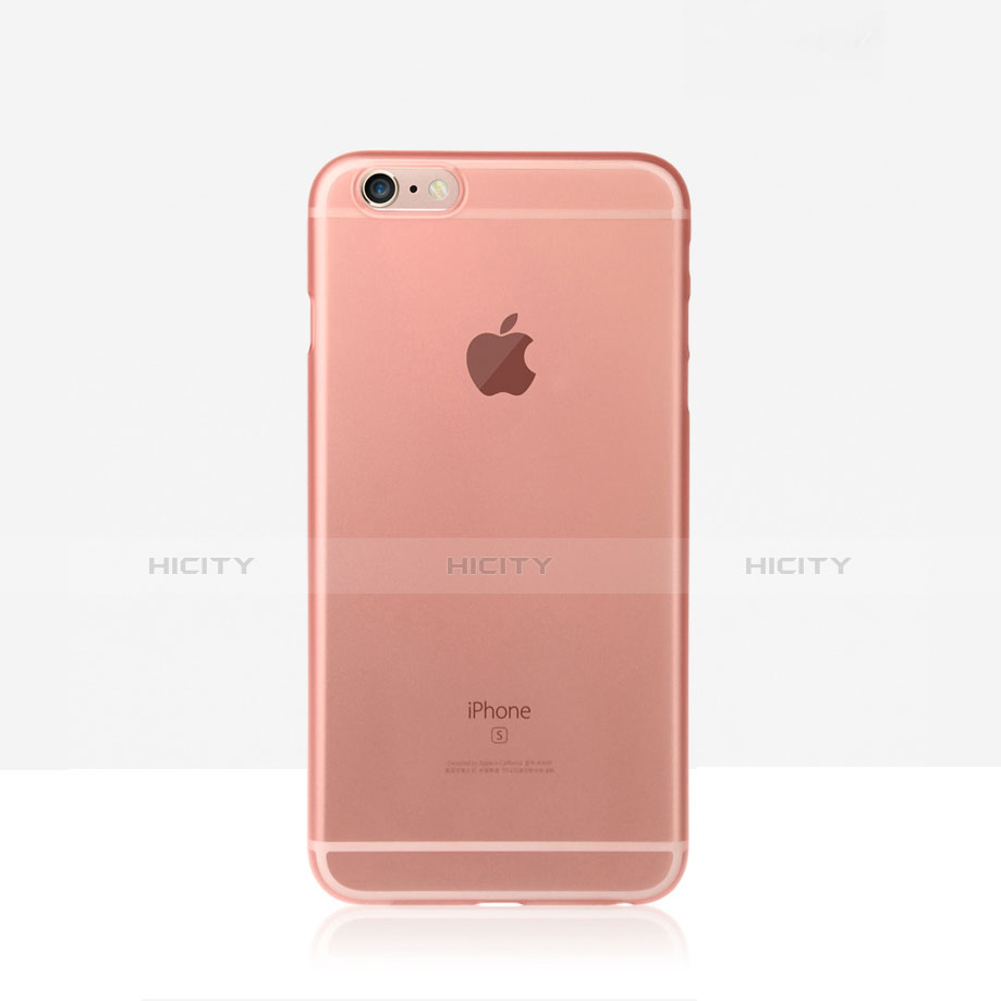 Apple iPhone 6S Plus用極薄ケース クリア透明 質感もマット アップル ローズゴールド