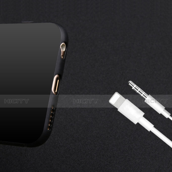 Apple iPhone 6S Plus用シリコンケース ソフトタッチラバー カバー アップル ブラック