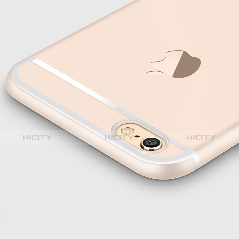 Apple iPhone 6S Plus用極薄ソフトケース シリコンケース 耐衝撃 全面保護 クリア透明 アンド指輪 アップル クリア