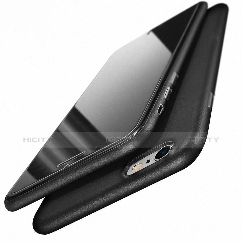Apple iPhone 6S Plus用極薄ケース クリア プラスチック U03 アップル ブラック