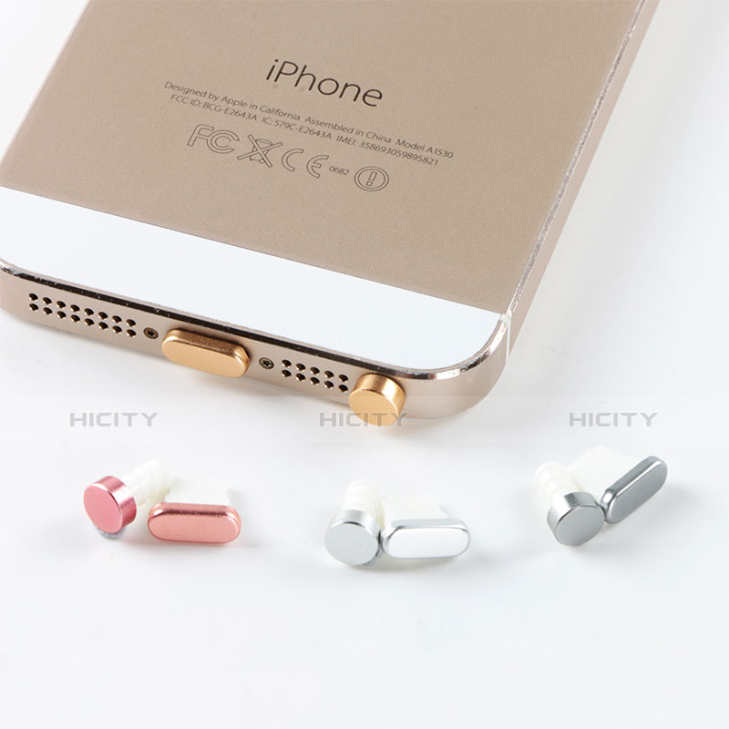 Apple iPhone 6S Plus用アンチ ダスト プラグ キャップ ストッパー Lightning USB J05 アップル ローズゴールド