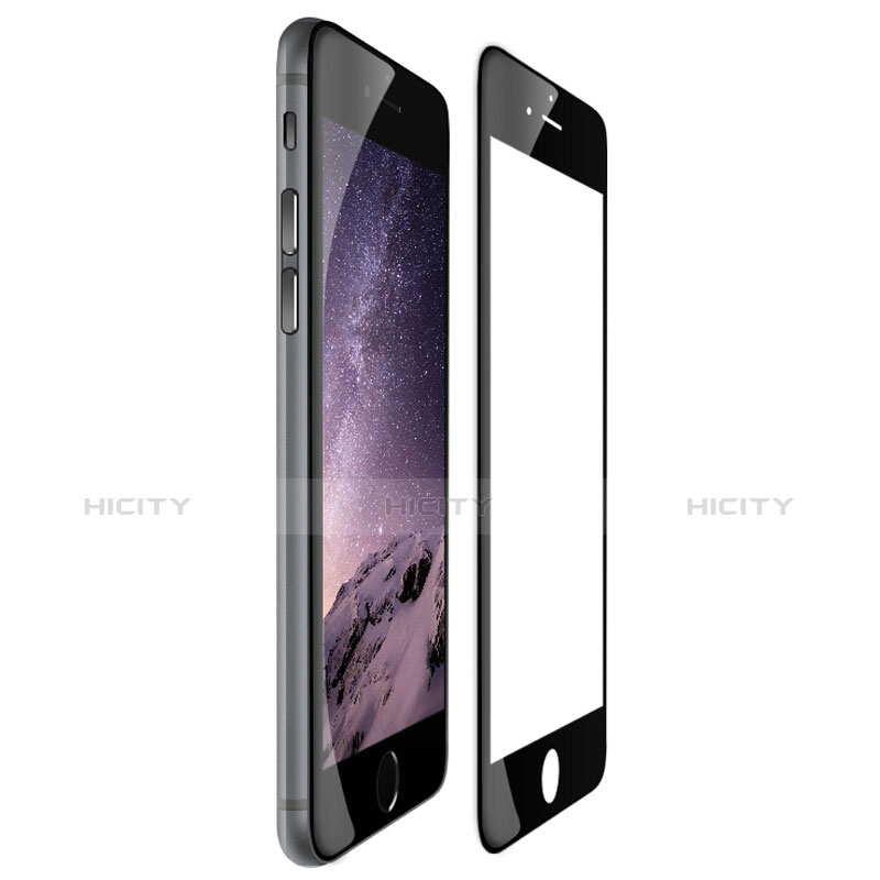 Apple iPhone 6S Plus用強化ガラス フル液晶保護フィルム F03 アップル ブラック