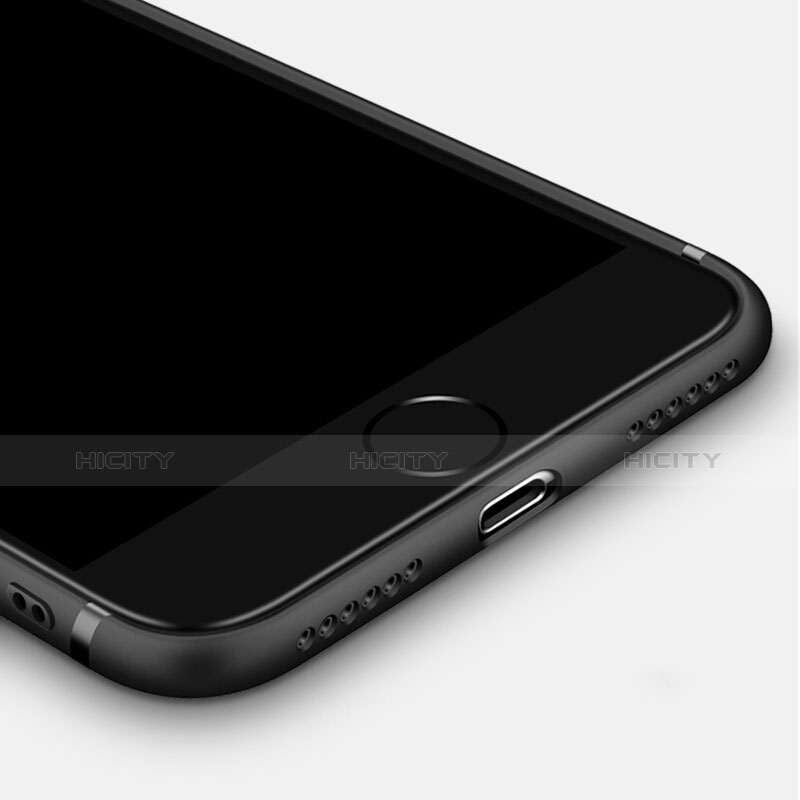 Apple iPhone 7用極薄ソフトケース シリコンケース 耐衝撃 全面保護 S02 アップル ブラック