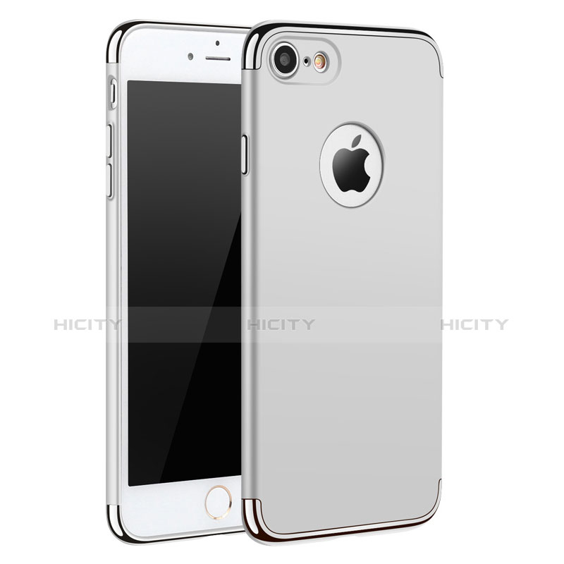 Apple iPhone 7用ケース 高級感 手触り良い メタル兼プラスチック バンパー M01 アップル ホワイト
