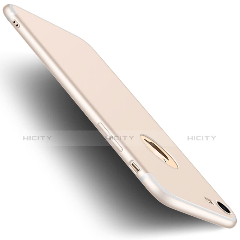 Apple iPhone 7用極薄ソフトケース シリコンケース 耐衝撃 全面保護 クリア透明 H08 アップル ホワイト