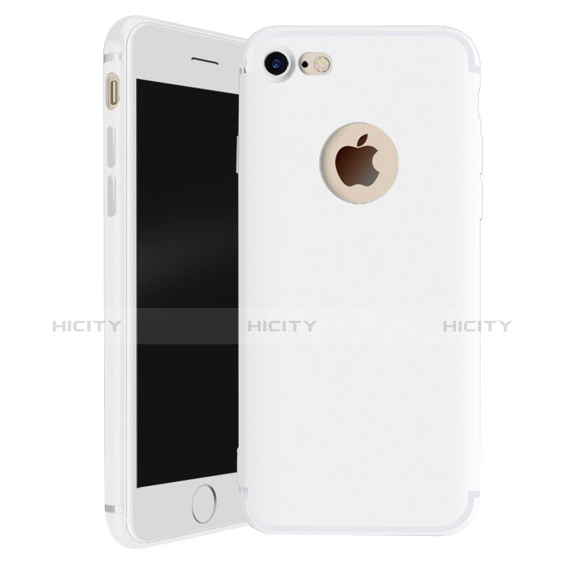 Apple iPhone 7用極薄ソフトケース シリコンケース 耐衝撃 全面保護 H01 アップル ホワイト