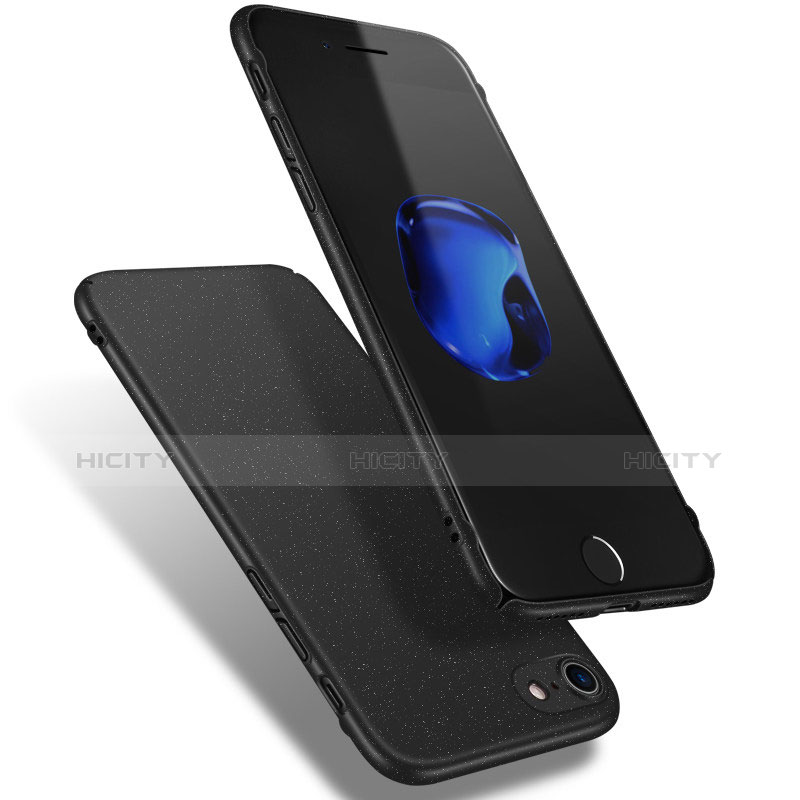 Apple iPhone 7用ハードケース カバー プラスチック Q02 アップル ブラック