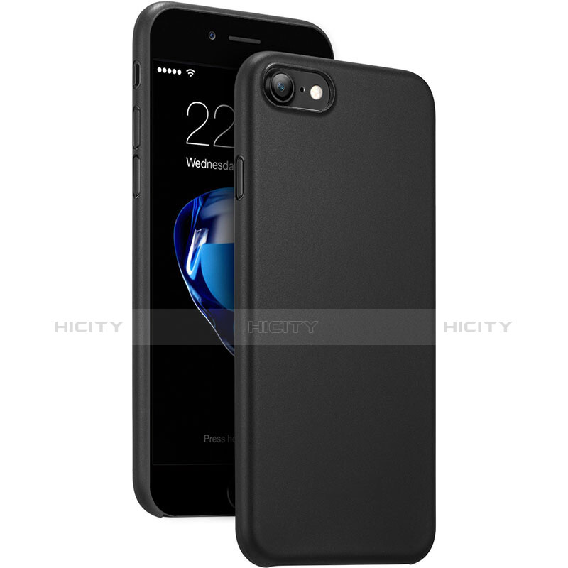 Apple iPhone 7用極薄ケース プラスチック 質感もマット アップル ブラック