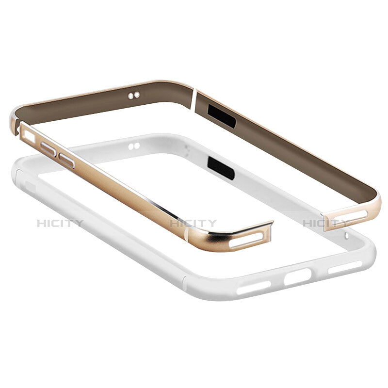 Apple iPhone 7用ケース 高級感 手触り良い アルミメタル 製の金属製 バンパー アップル ゴールド
