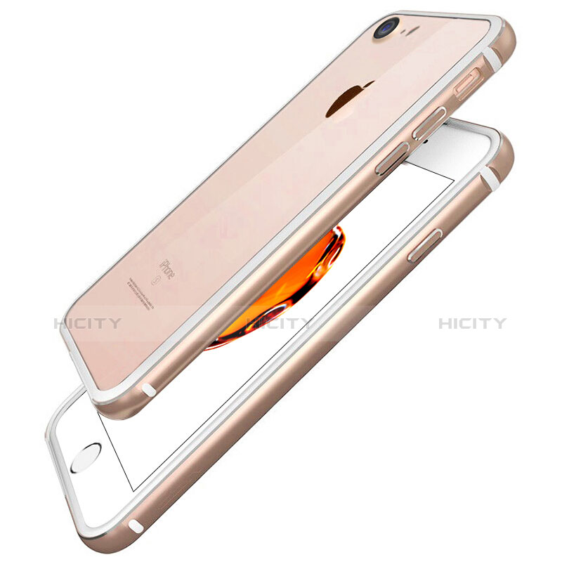 Apple iPhone 7用ケース 高級感 手触り良い アルミメタル 製の金属製 バンパー アップル ゴールド