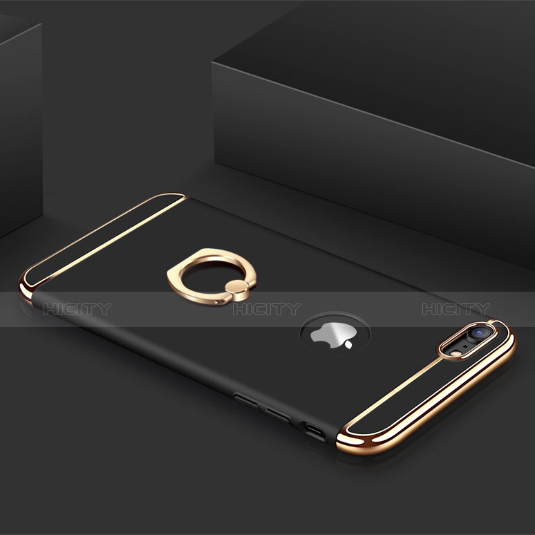 Apple iPhone 7用ケース 高級感 手触り良い メタル兼プラスチック バンパー アンド指輪 A01 アップル 