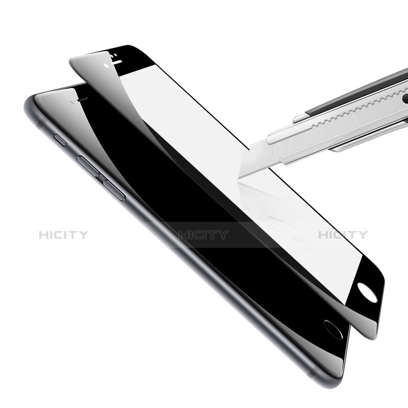 Apple iPhone 7用強化ガラス フル液晶保護フィルム F13 アップル ブラック