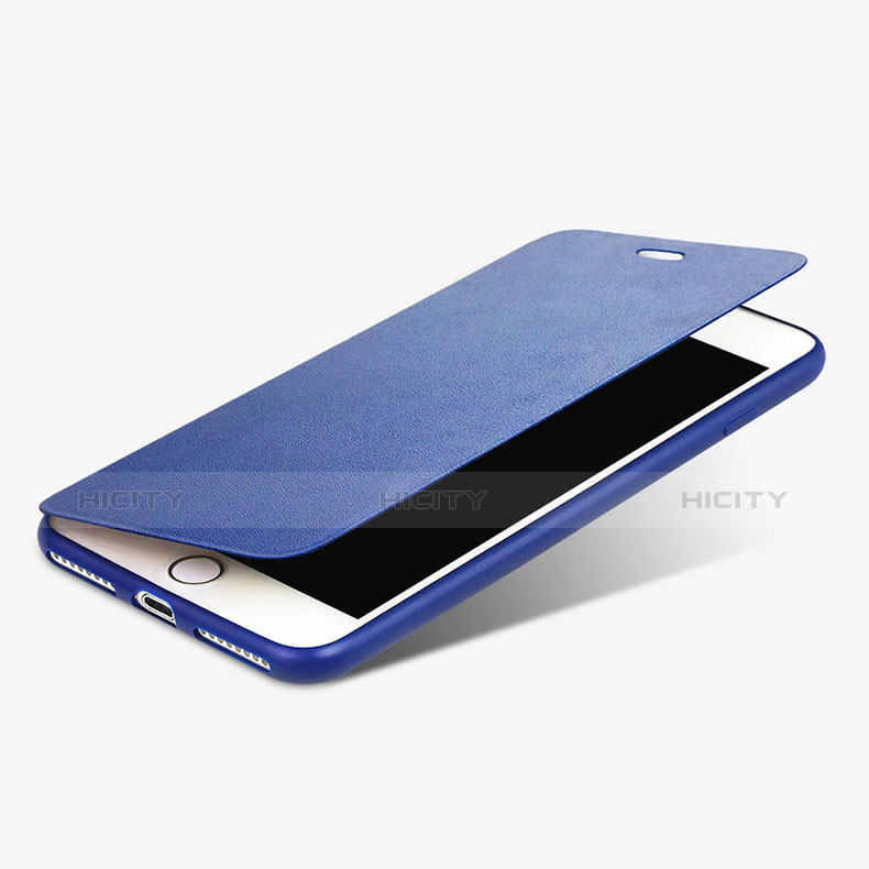 Apple iPhone 7 Plus用手帳型 レザーケース スタンド L02 アップル ネイビー