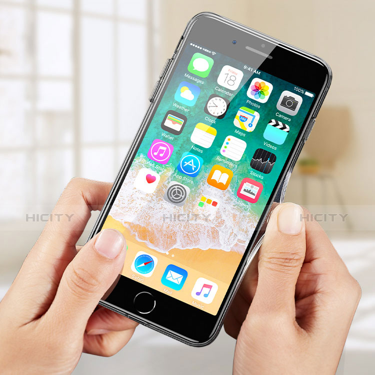 Apple iPhone 7 Plus用極薄ソフトケース シリコンケース 耐衝撃 全面保護 クリア透明 T26 アップル クリア