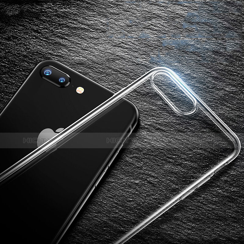 Apple iPhone 7 Plus用極薄ソフトケース シリコンケース 耐衝撃 全面保護 クリア透明 A09 アップル クリア