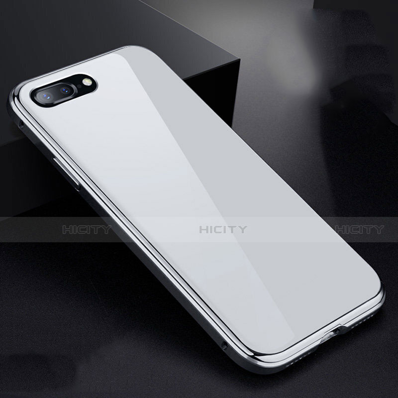 Apple iPhone 7 Plus用ケース 高級感 手触り良い アルミメタル 製の金属製 360度 フルカバーバンパー 鏡面 カバー アップル ホワイト