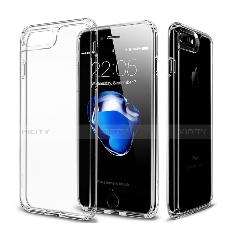 Apple iPhone 7 Plus用極薄ソフトケース シリコンケース 耐衝撃 全面保護 クリア透明 アップル クリア