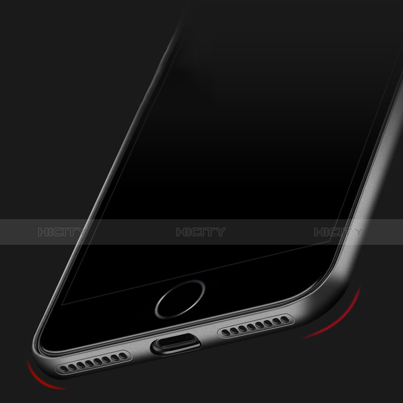 Apple iPhone 7 Plus用シリコンケース ソフトタッチラバー カバー C03 アップル ブラック