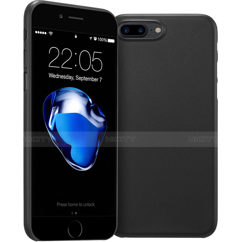 Apple iPhone 7 Plus用極薄ケース クリア プラスチック アップル ブラック