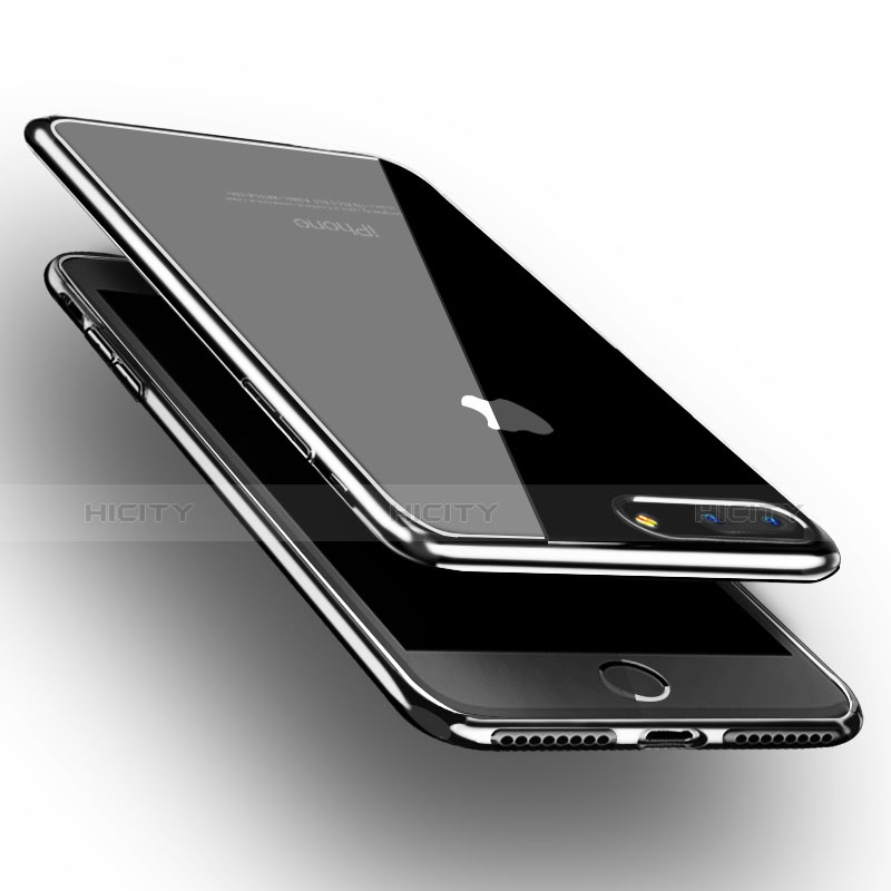 Apple iPhone 7 Plus用極薄ソフトケース シリコンケース 耐衝撃 全面保護 クリア透明 T08 アップル クリア