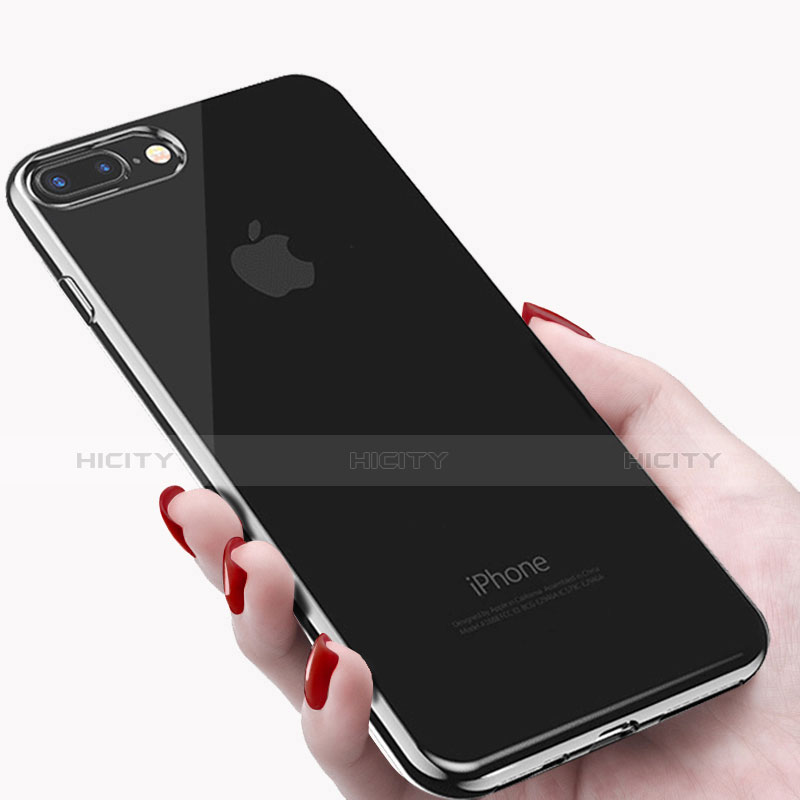 Apple iPhone 7 Plus用極薄ソフトケース シリコンケース 耐衝撃 全面保護 クリア透明 T09 アップル クリア