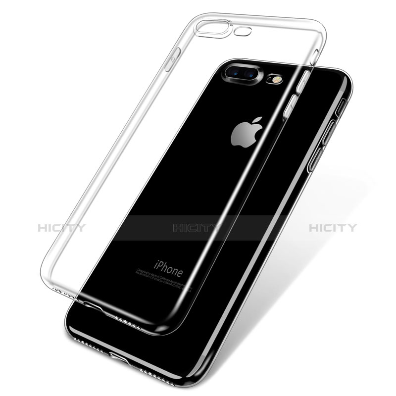 Apple iPhone 7 Plus用極薄ソフトケース シリコンケース 耐衝撃 全面保護 クリア透明 W02 アップル クリア
