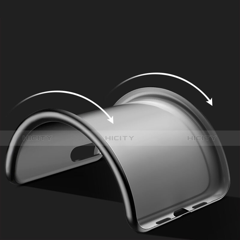 Apple iPhone 7 Plus用シリコンケース カバー ソフトタッチラバー アップル ブラック