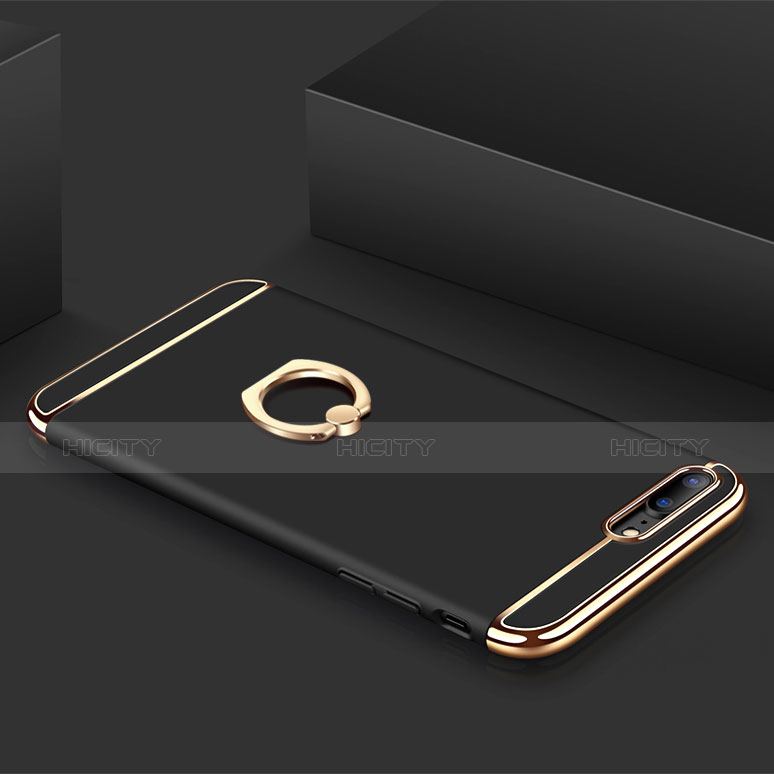 Apple iPhone 7 Plus用ケース 高級感 手触り良い メタル兼プラスチック バンパー アンド指輪 A06 アップル 