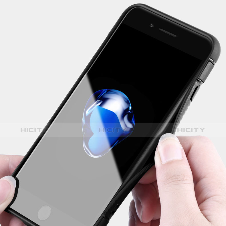 Apple iPhone 7 Plus用ハイブリットバンパーケース プラスチック アンド指輪 兼シリコーン カバー アップル 
