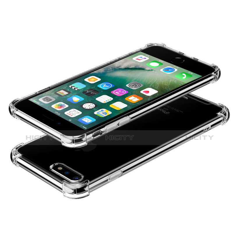 Apple iPhone 7 Plus用極薄ソフトケース シリコンケース 耐衝撃 全面保護 クリア透明 H03 アップル 