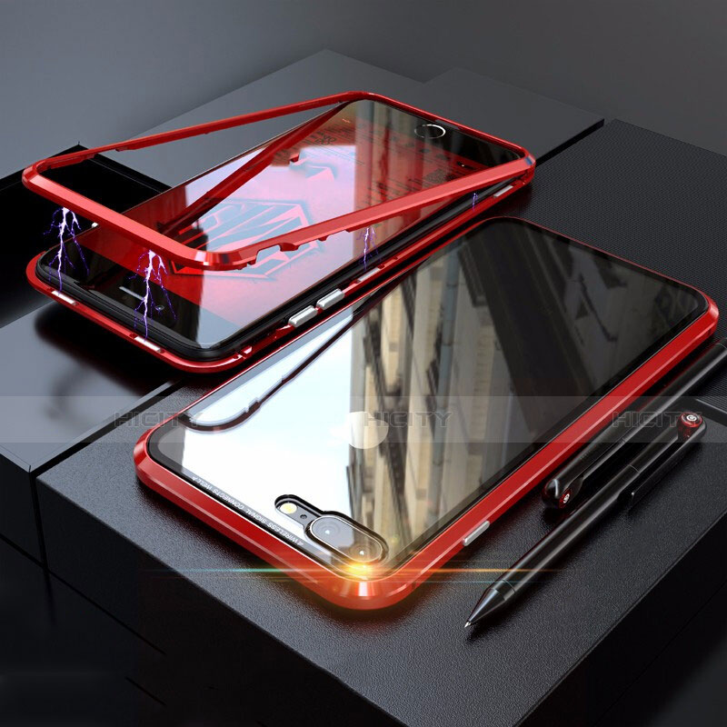 Apple iPhone 7 Plus用ケース 高級感 手触り良い アルミメタル 製の金属製 360度 フルカバーバンパー 鏡面 カバー M01 アップル 
