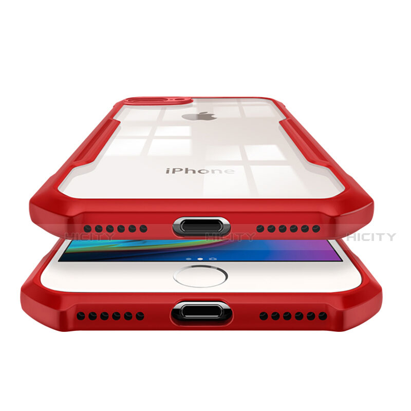 Apple iPhone 7 Plus用ハイブリットバンパーケース クリア透明 プラスチック 鏡面 カバー P01 アップル 