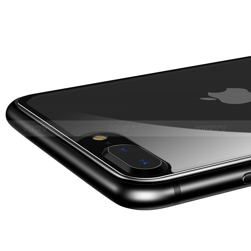 Apple iPhone 7 Plus用強化ガラス 背面保護フィルム D01 アップル ブラック