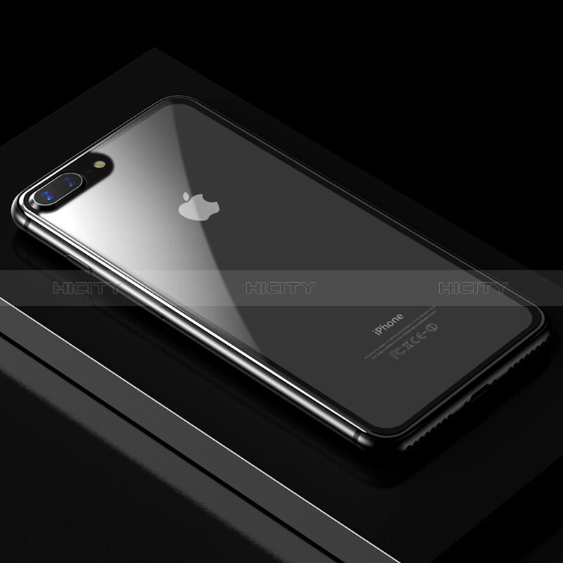 Apple iPhone 7 Plus用強化ガラス 背面保護フィルム D01 アップル ブラック