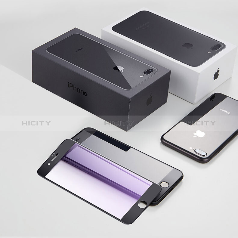Apple iPhone 7 Plus用強化ガラス フル液晶保護フィルム C03 アップル ブラック