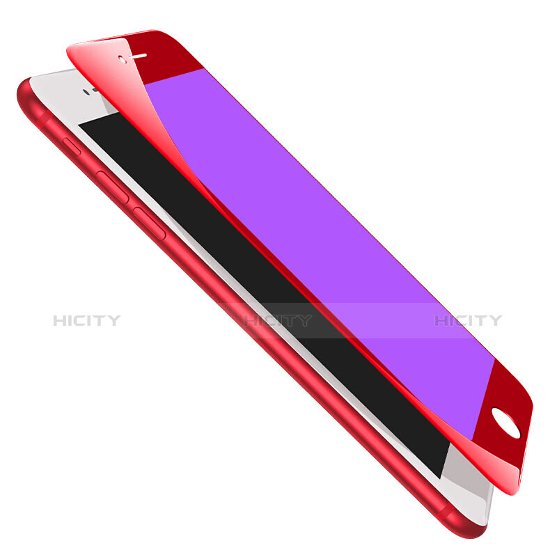 Apple iPhone 7 Plus用強化ガラス フル液晶保護フィルム F20 アップル レッド