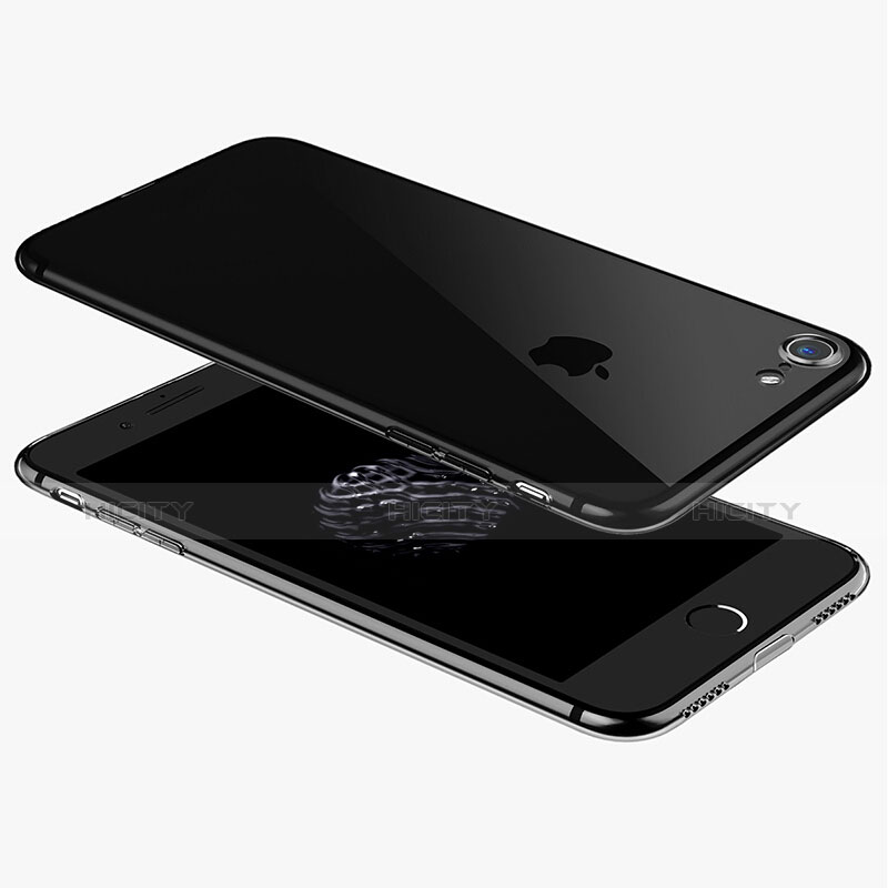 Apple iPhone 8用極薄ソフトケース シリコンケース 耐衝撃 全面保護 クリア透明 H03 アップル クリア