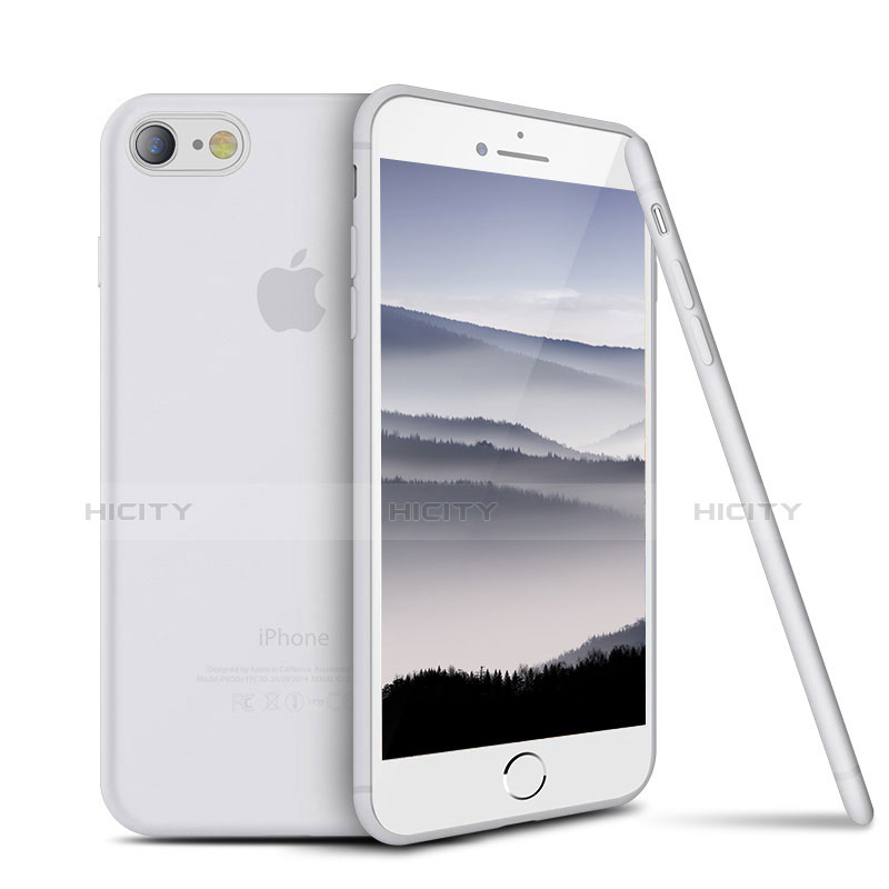 Apple iPhone 8用極薄ソフトケース シリコンケース 耐衝撃 全面保護 S03 アップル ホワイト