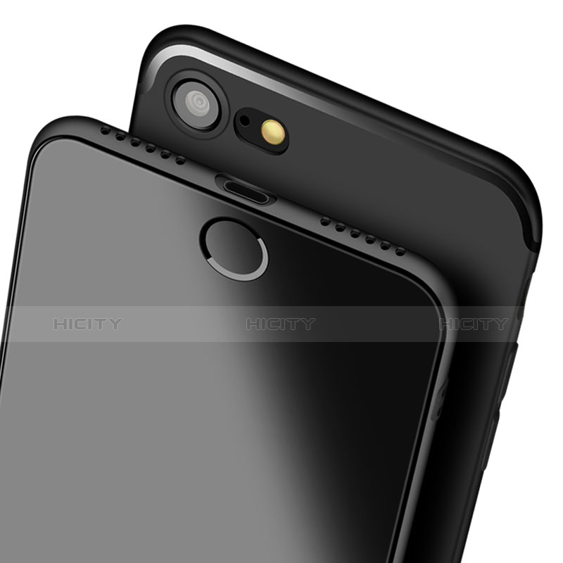 Apple iPhone 8用極薄ソフトケース シリコンケース 耐衝撃 全面保護 S08 アップル ブラック
