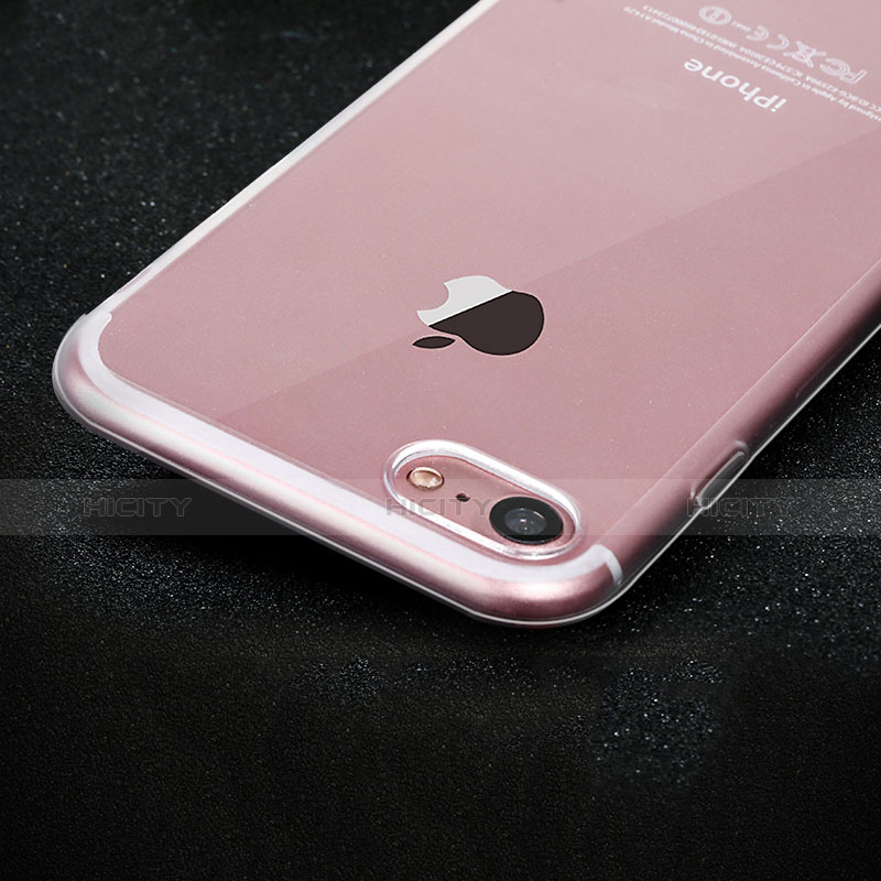 Apple iPhone 8用極薄ソフトケース シリコンケース 耐衝撃 全面保護 クリア透明 H10 アップル クリア