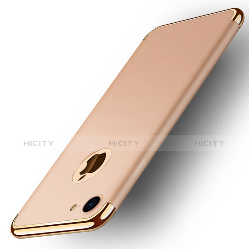 Apple iPhone 8用ケース 高級感 手触り良い メタル兼プラスチック バンパー M02 アップル ゴールド