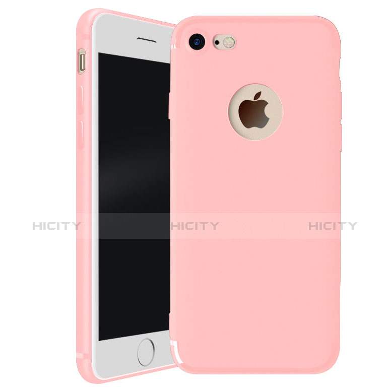 Apple iPhone 8用極薄ソフトケース シリコンケース 耐衝撃 全面保護 H01 アップル ピンク