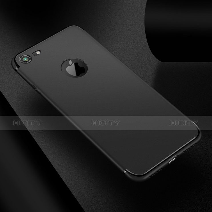 Apple iPhone 8用極薄ソフトケース シリコンケース 耐衝撃 全面保護 Q04 アップル ブラック