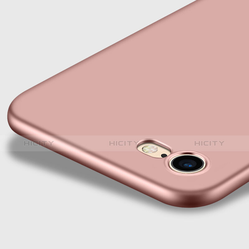 Apple iPhone 8用ハードケース プラスチック 質感もマット アンド指輪 アップル ピンク