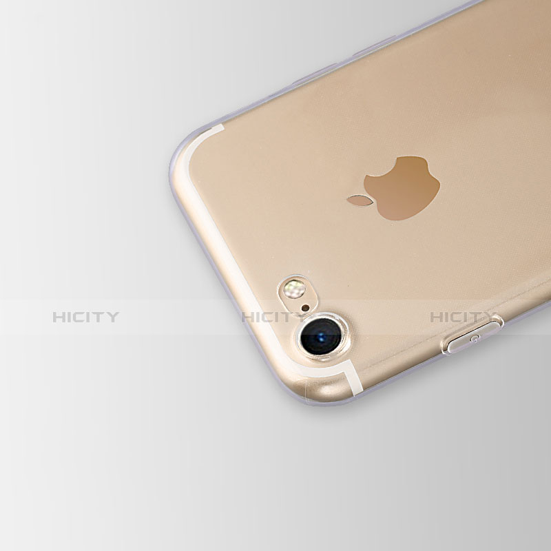 Apple iPhone 8用極薄ソフトケース シリコンケース 耐衝撃 全面保護 クリア透明 T04 アップル クリア